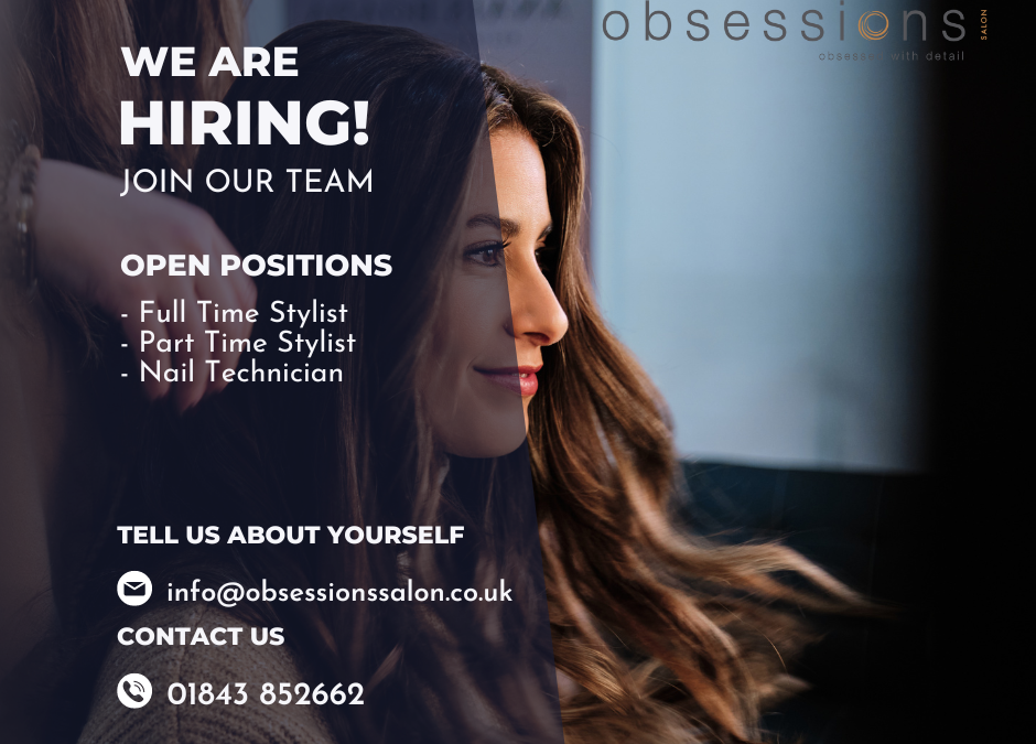 Hairdressing Jobs in Ramsgate at Obsessions Salon