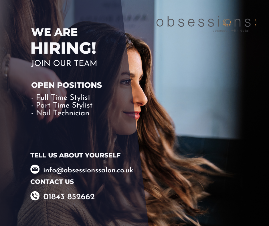Hairdressing Jobs in Ramsgate at Obsessions Salon