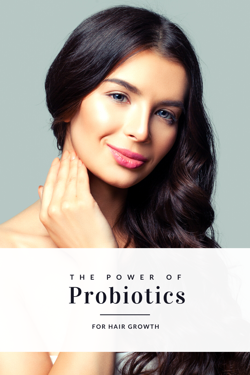 Woman showcasing her radiant and thick hair after using probiotics for hair growth at Obsessions Salon in Ramsgate.