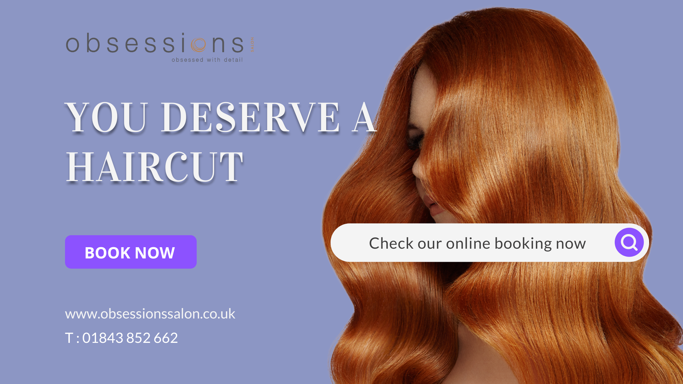 Stylish new hair cut in Ramsgate best salon Obsessions Salon in Ramsgate